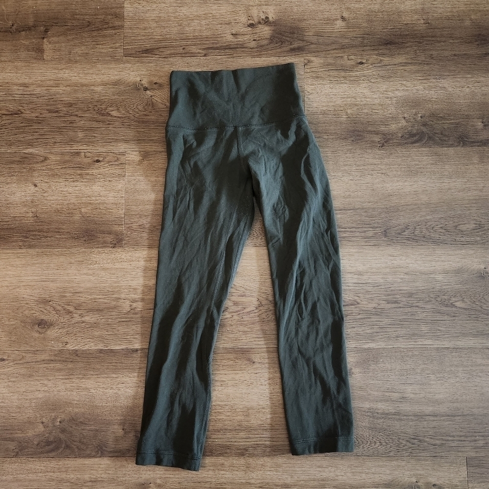 Lululemon Align Crop *21" Dark Olive
